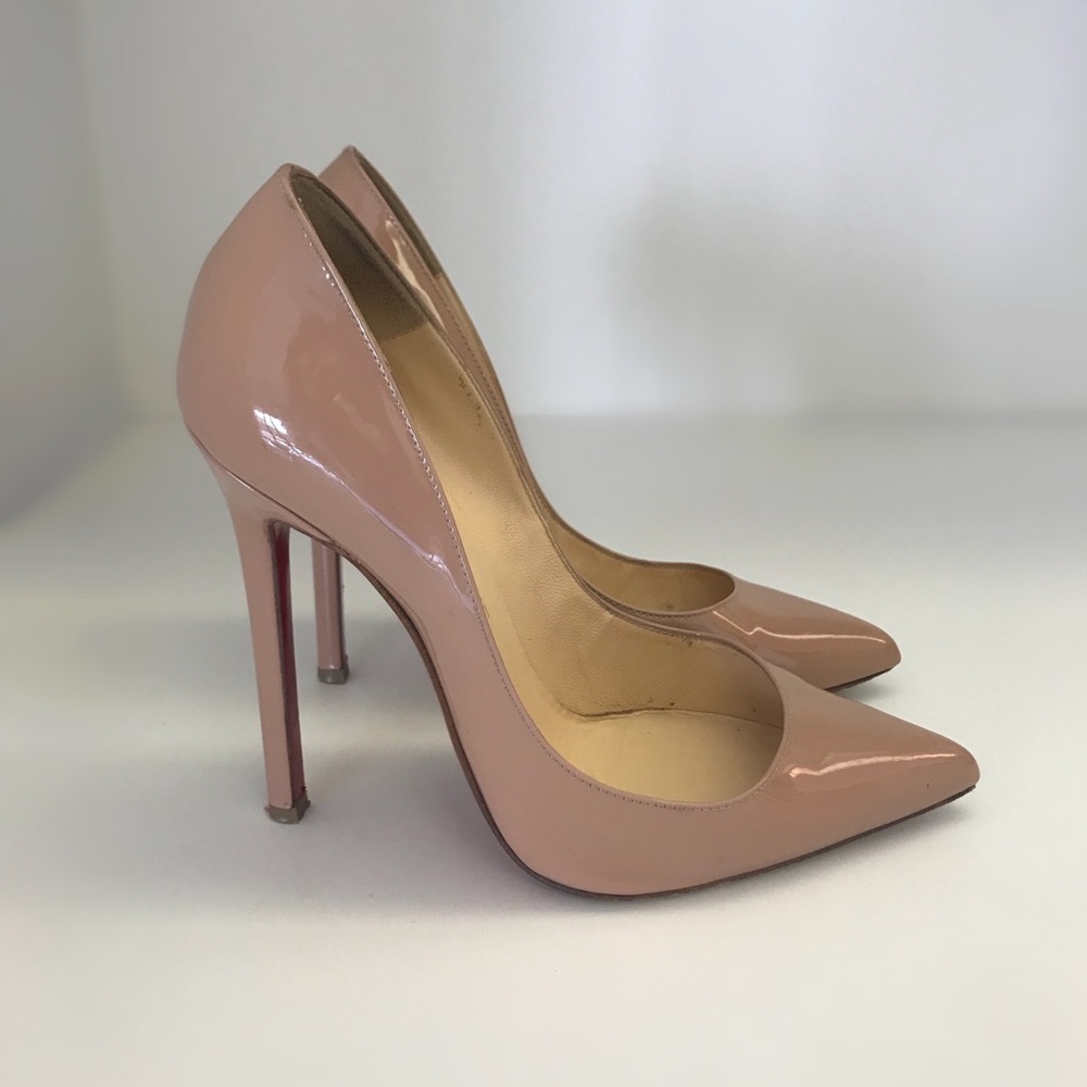 Christian Louboutin Pigalle Nude Patent Size 36.5